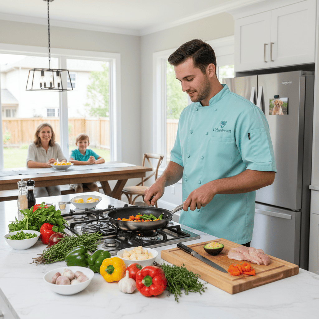 How a Personal Chef Service Works Start to Finish 6 PersonalChefNewyork personal chef plating a sophisticated course for New York clients