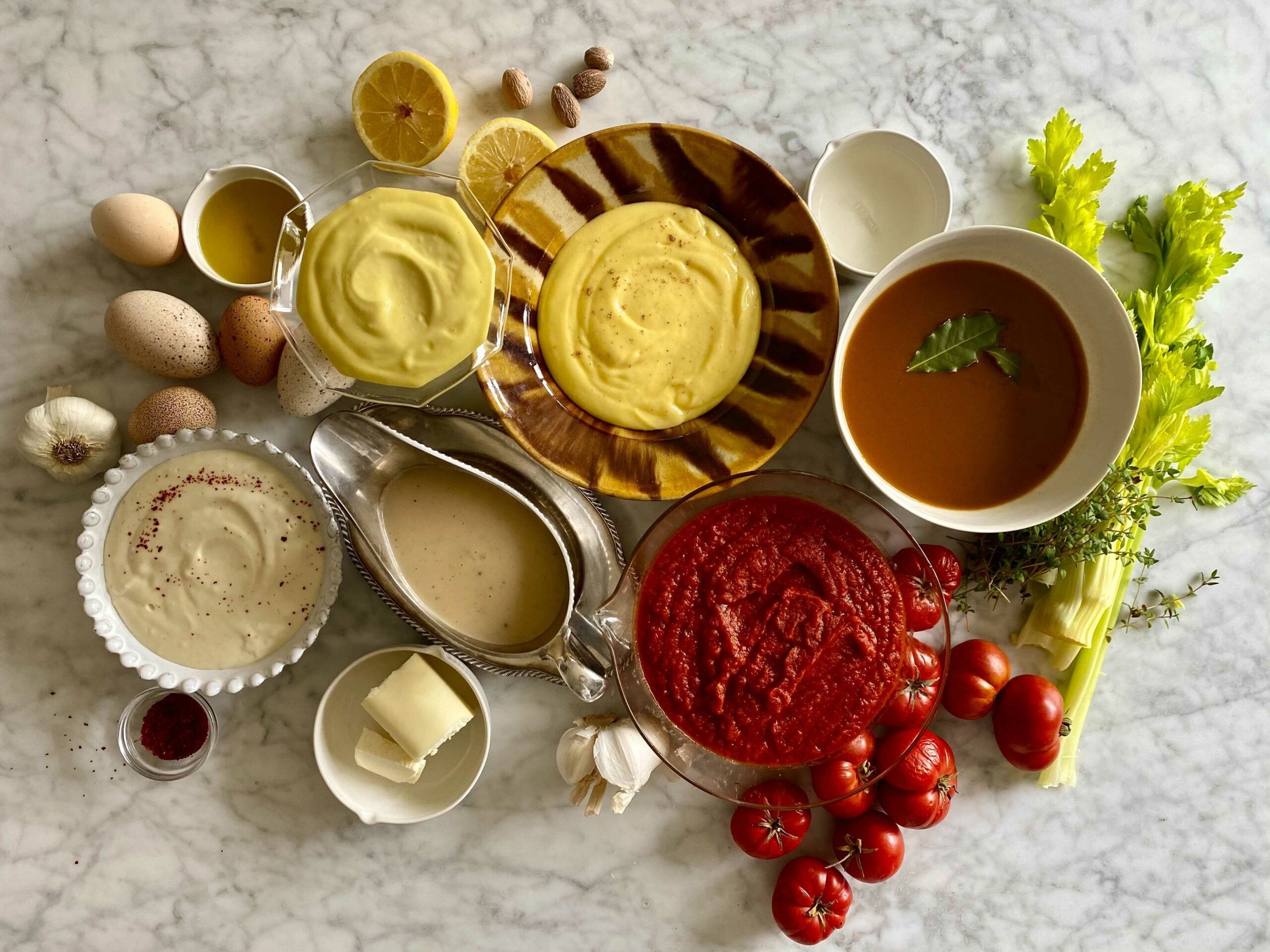 Professional Plating Techniques You Can Use at Home 4 Back to Basics: The Classic French Mother Sauces | Saveur